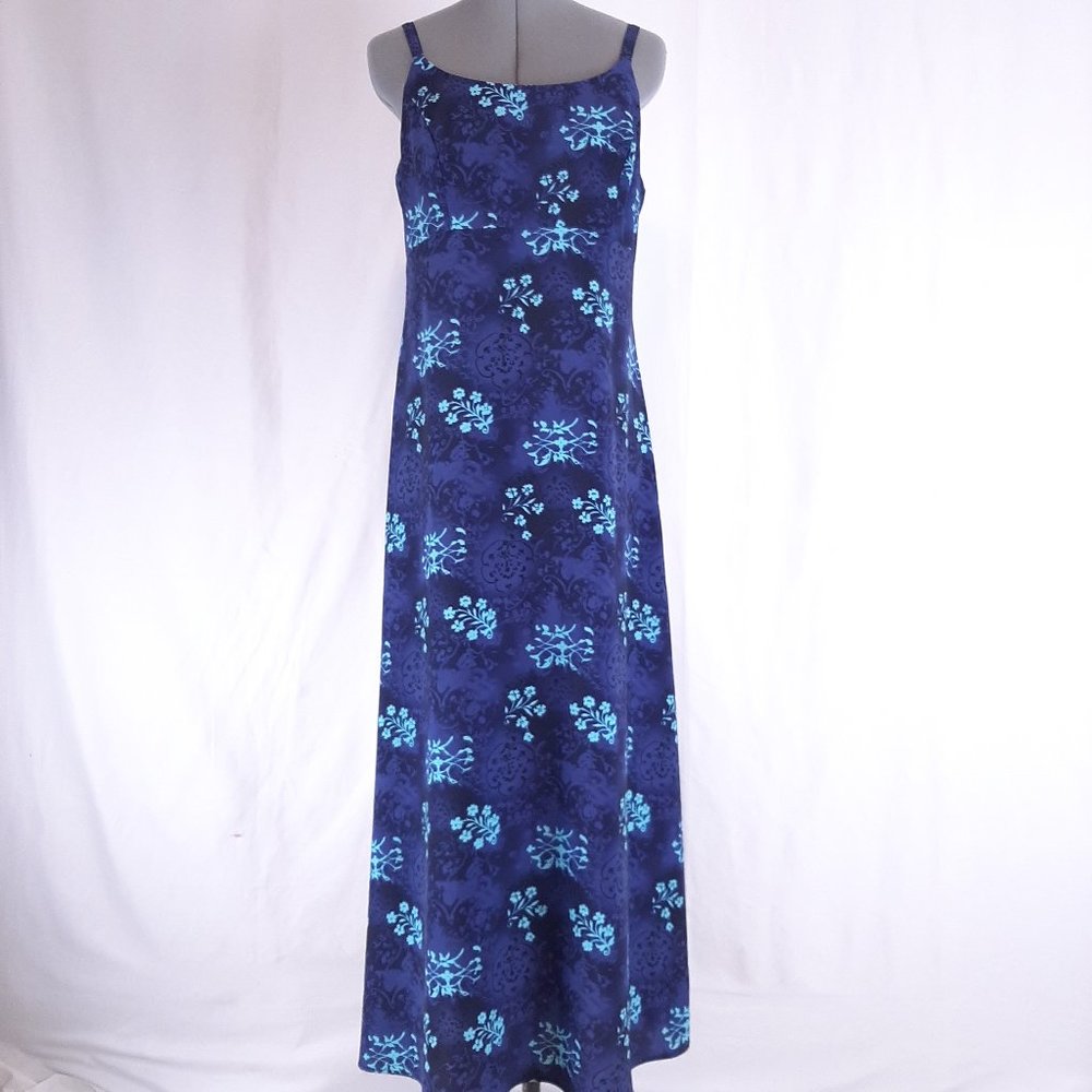 DBY Dress Size 11 Blue Floral Maxi